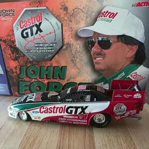 John Force‎ Castrol GTX 1999 Mustang Funny Car 1:24 Diecast Action W249929254-1